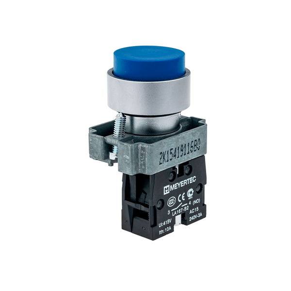 Кнопка выступающая, синяя 1NO, изображение 3