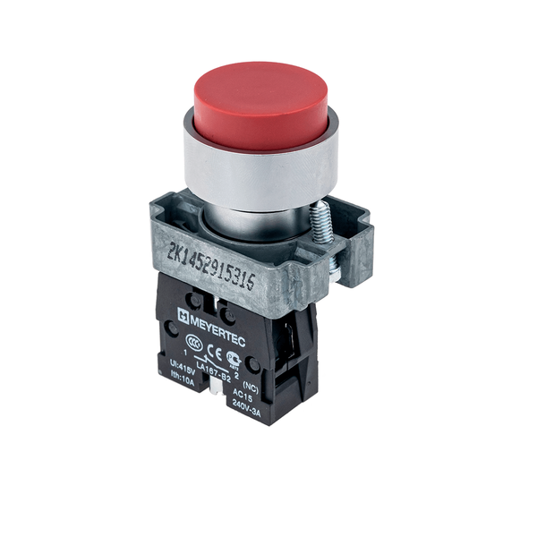 Кнопка выступающая, красная 1NC