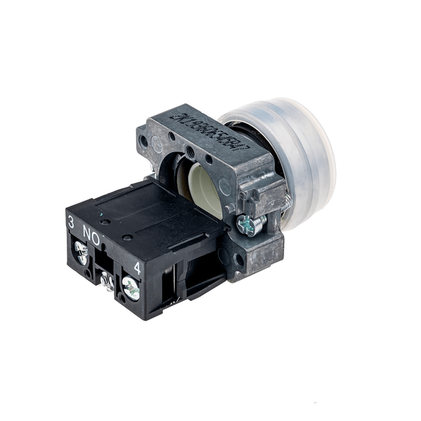 Кнопка в кожухе, белая 1NO, изображение 4