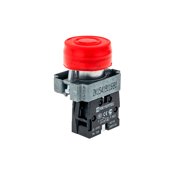 Кнопка в кожухе, красная 1NC, изображение 4