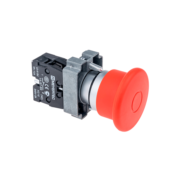 Кнопка грибовидная тяни-толкай, 1NC красный 40 мм, изображение 2