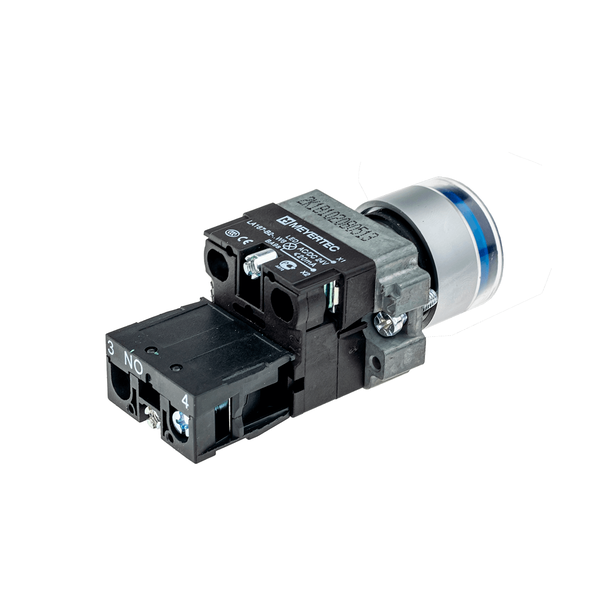 Кнопка с подсветкой синяя, 220V 1NO, изображение 4