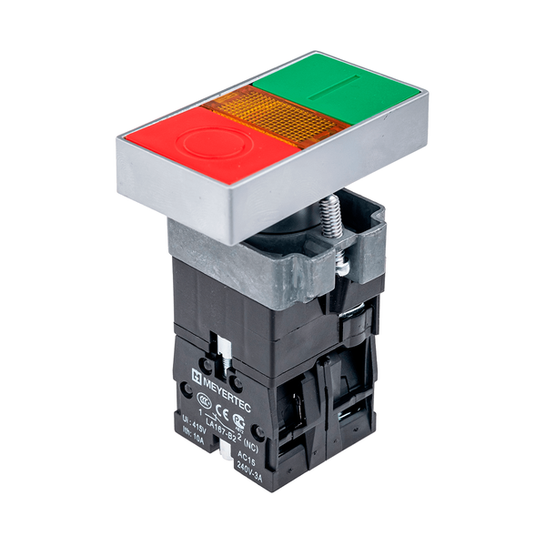 Кнопка двойная с подсветкой 220V
