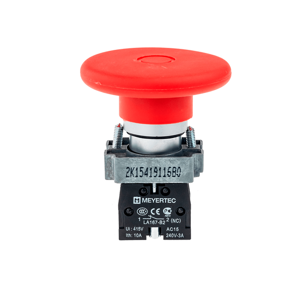 Кнопка грибовидная тяни-толкай, 1NC 60 мм, изображение 3