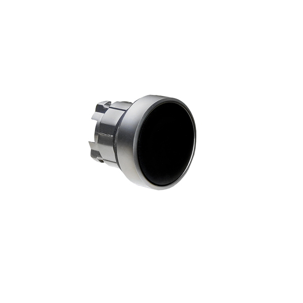 Головка кнопки, плоская, черная, IP65, металл, изображение 2