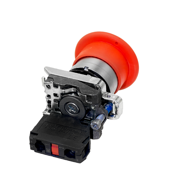 Кнопка грибовидная "тяни-толкай", красная, 40 мм, 1NC, IP65, металл, изображение 4