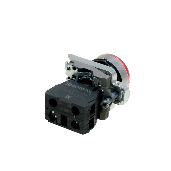 Кнопка красная с подсветкой, 1NС, 24V AC/DC, IP65, металл, изображение 4