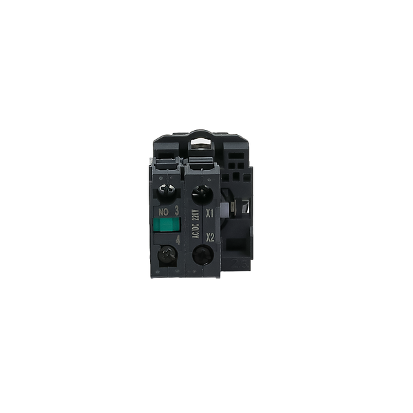 Переключатель  на 3 положения с фиксацией и подсветкой,  зеленый, 1NO, 220V AC/DC, IP65, пластик, изображение 4