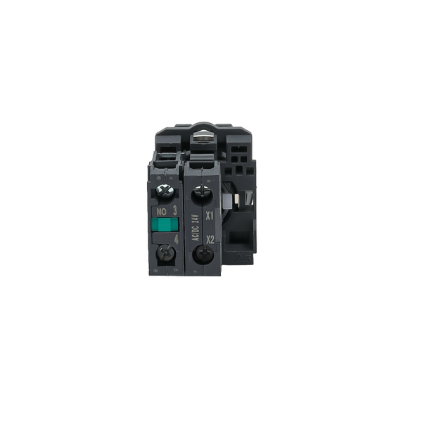 Переключатель  на 3 положения с фиксацией и подсветкой, синий, 1NO, 24V AC/DC, IP65, пластик, изображение 4