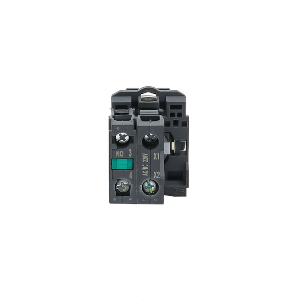 Переключатель  на 3 положения с фиксацией и подсветкой, синий, 1NO, 220V AC/DC, IP65, пластик, изображение 4