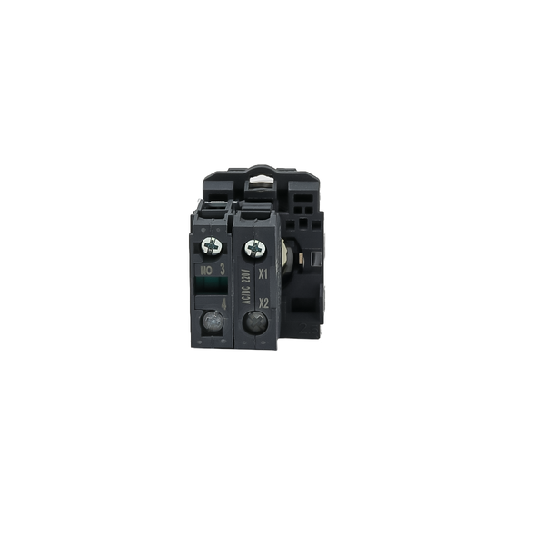 Кнопка белая с подсветкой, 1NO, 220V AC/DC, IP65, пластик, изображение 4