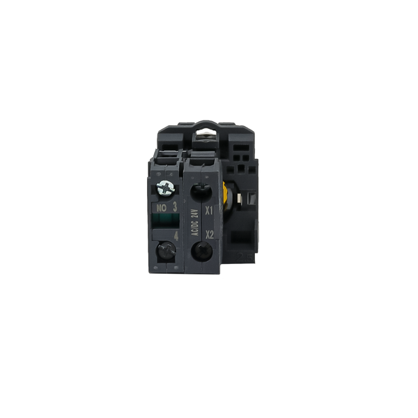 Кнопка желтая с подсветкой, 1NO, 24V AC/DC, IP65, пластик, изображение 4