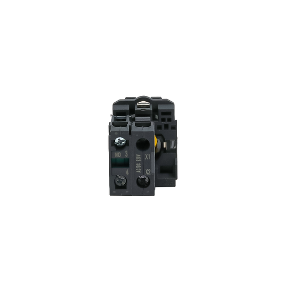 Кнопка желтая с подсветкой, 1NO, 220V AC/DC, IP65, пластик, изображение 4