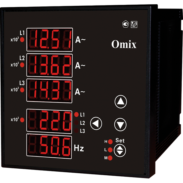 Мультиметр трехфазный щитовой Omix P99-M5-3-N3