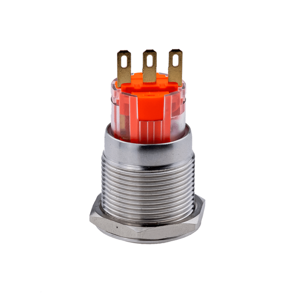 Кнопка IP67, без подсветки, с возвратом, 1NO+1NC, изображение 3