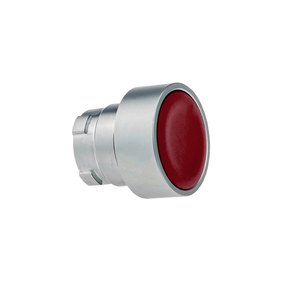 Головка кнопки плоская, красный, металл