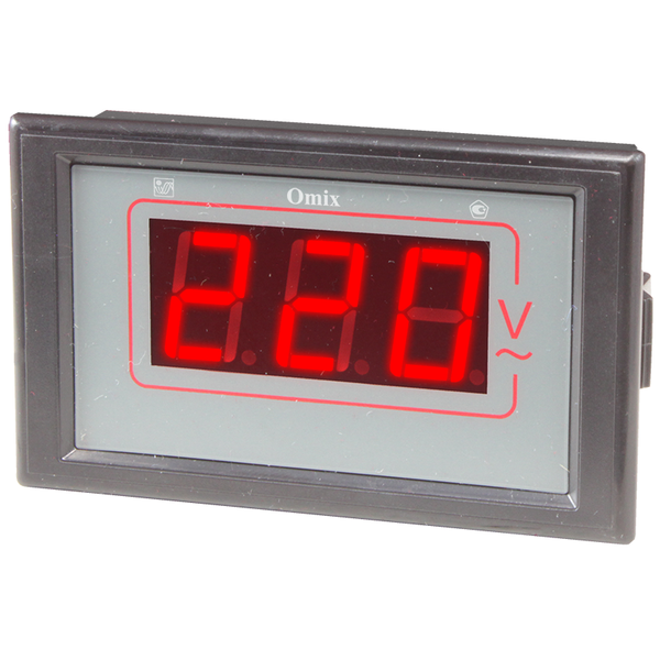 Вольтметр однофазный щитовой Omix PQ74-V1-1-N2