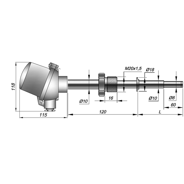Термометр ТСПТ 103, изображение 3