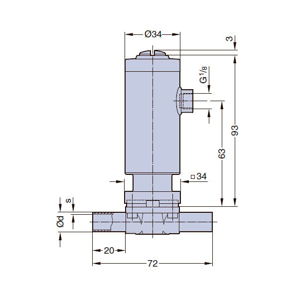 Серия ASCO Steripur Тип 207 с пневматическим управлением DN 4-15мм (1/4-1/2), изображение 2