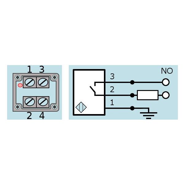 Индуктивный датчик VB2-30M115-10B74-T (ВБ2.30М.115.10.7.4.Т), изображение 2