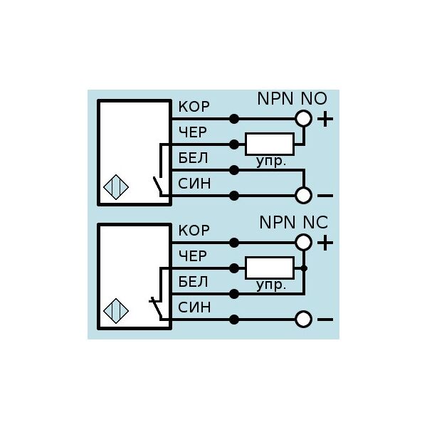 Оптический диффузионный датчик VB3C-18M65-TR1000B241-K (ВБ3С.18М.65.TR1000.2П.1.К), изображение 2