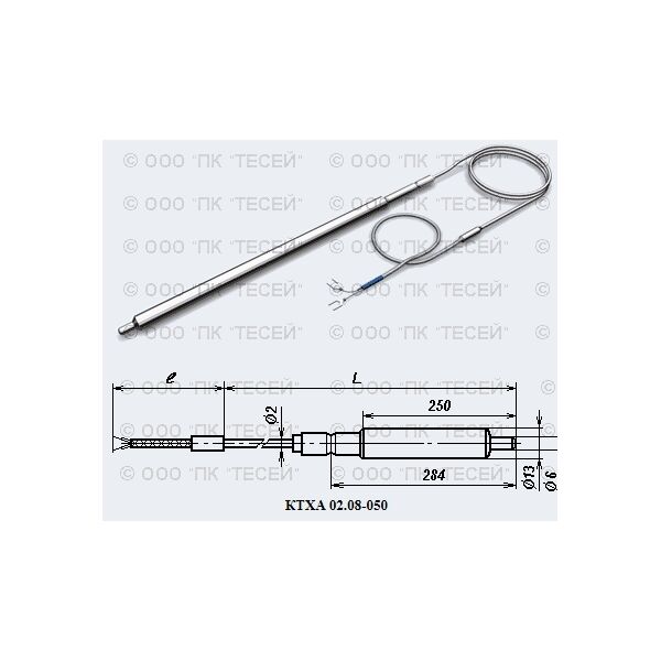 Термоэлектрические преобразователи 02.08; тип КТХА, КТНН