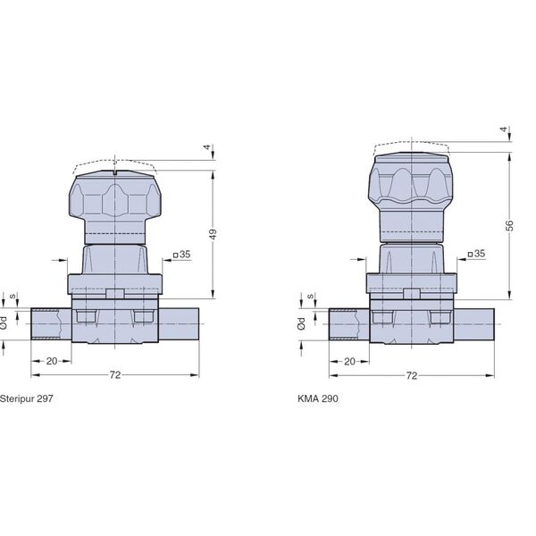 Серии ASCO Steripur 297 / KMA 290 с ручным управлением DN 4 - 15мм, изображение 2