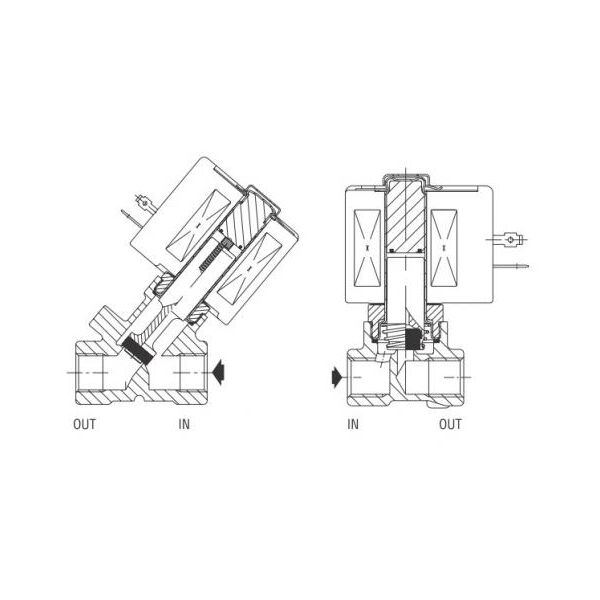 Серия клапанов ASCO 030 прямого действия от 3/8 до 1/2 для вакуума, изображение 2