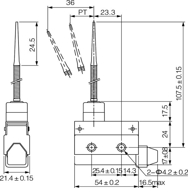 Концевые выключатели IP54 MTB4-MS, изображение 14