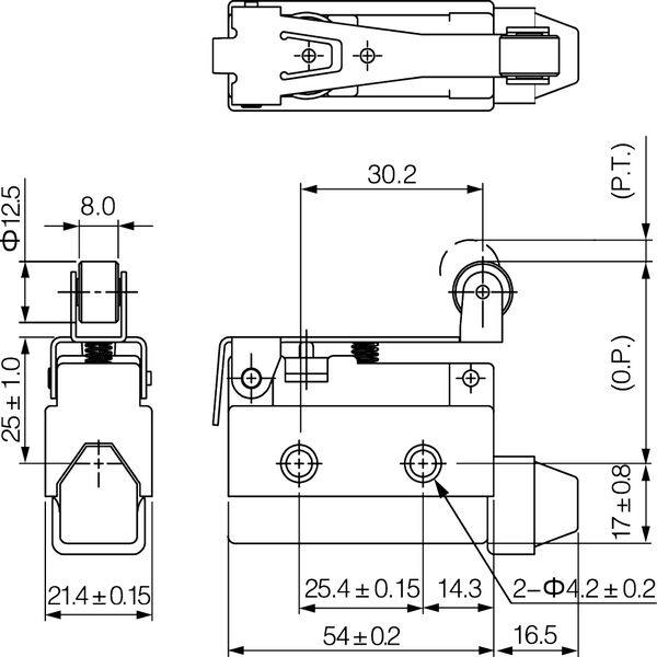 Концевые выключатели IP54 MTB4-MS, изображение 2